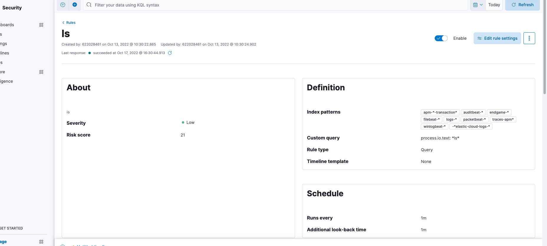 [Security Solution] Security alerts were not firing consistently in ...