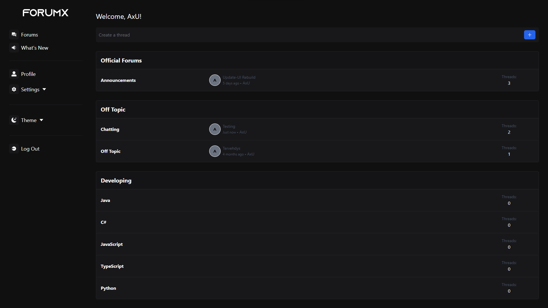 Forum Application
