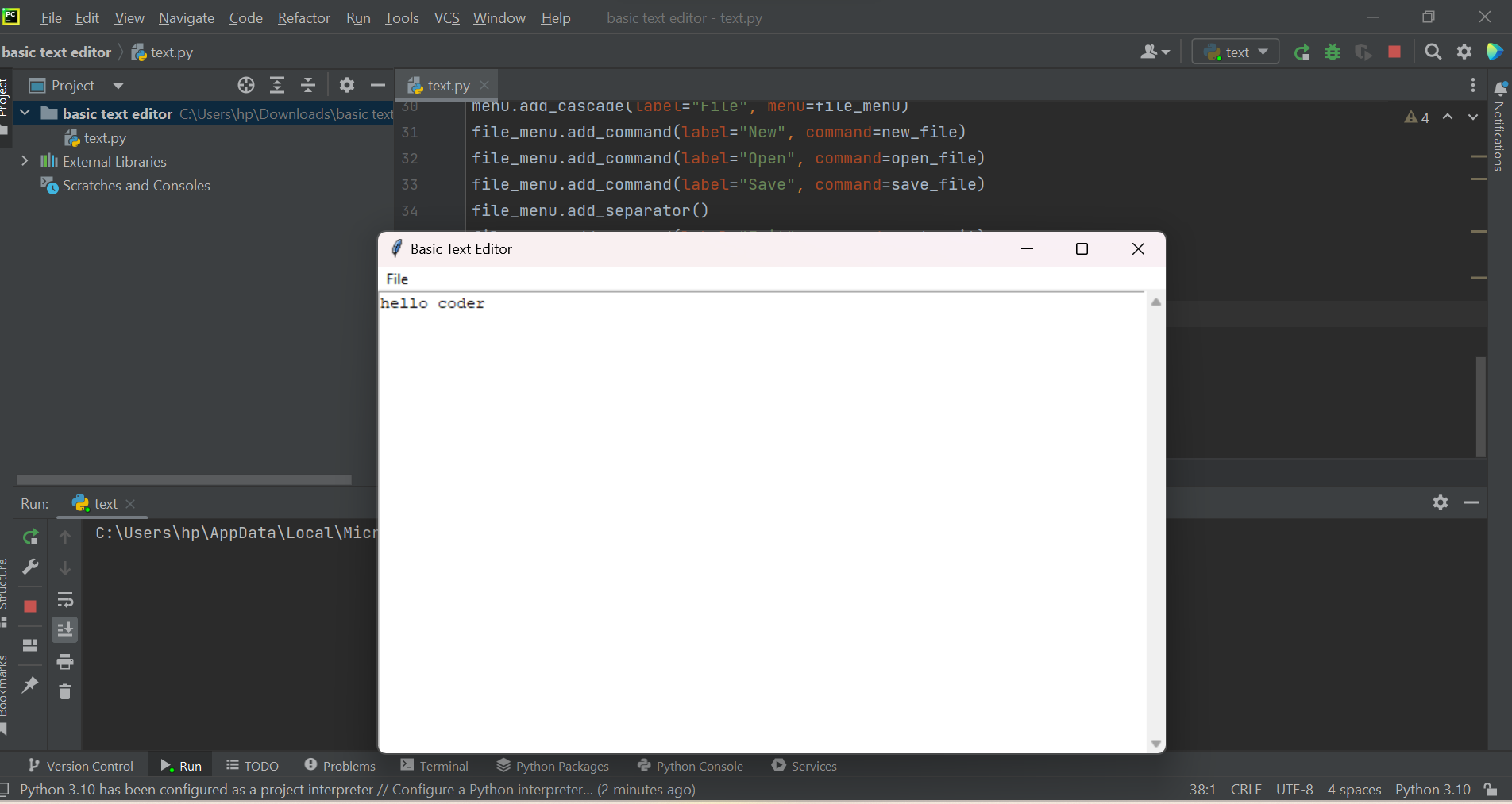GitHub - Akankshaverma01/Basic-Text-Editor: Basic text editor-mini notepad