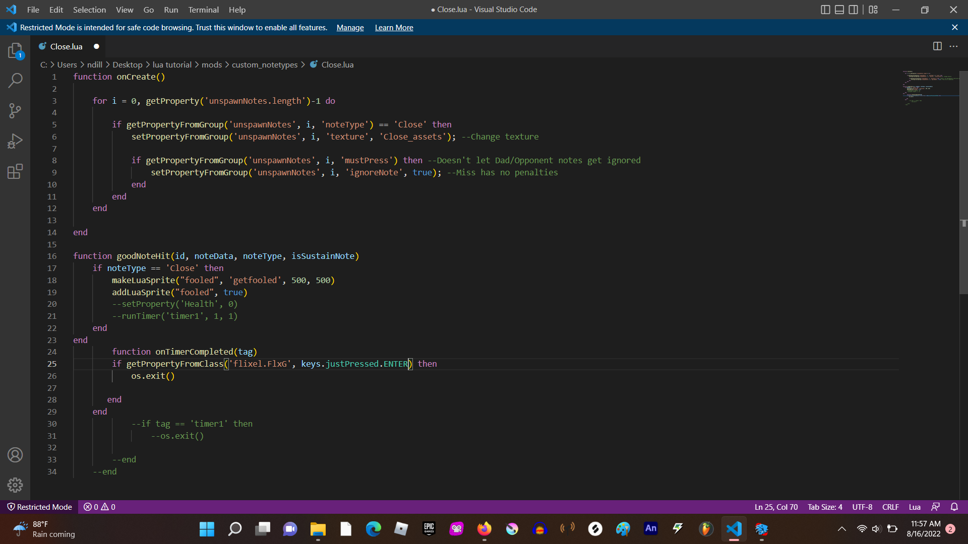 How to make the code wait for some time,about ShadowMario/FNF ...