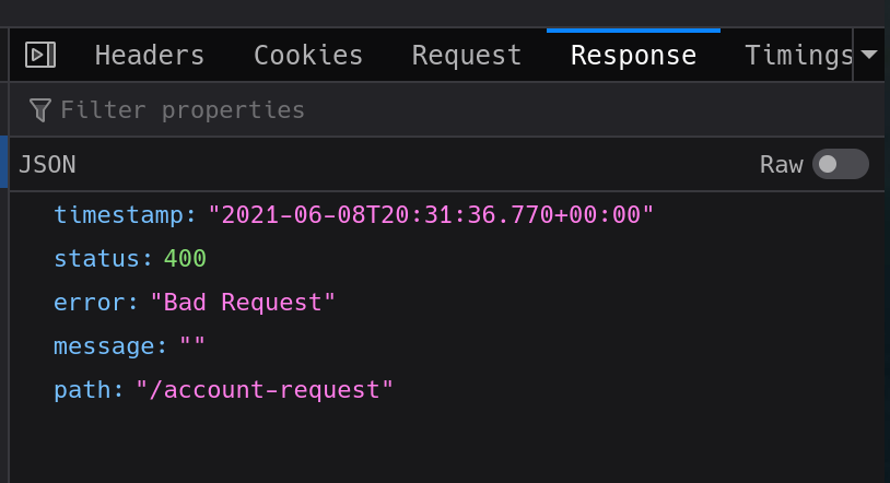 Login Api Error Format Example Sign up form should display useful errors when the API fails · Issue ...