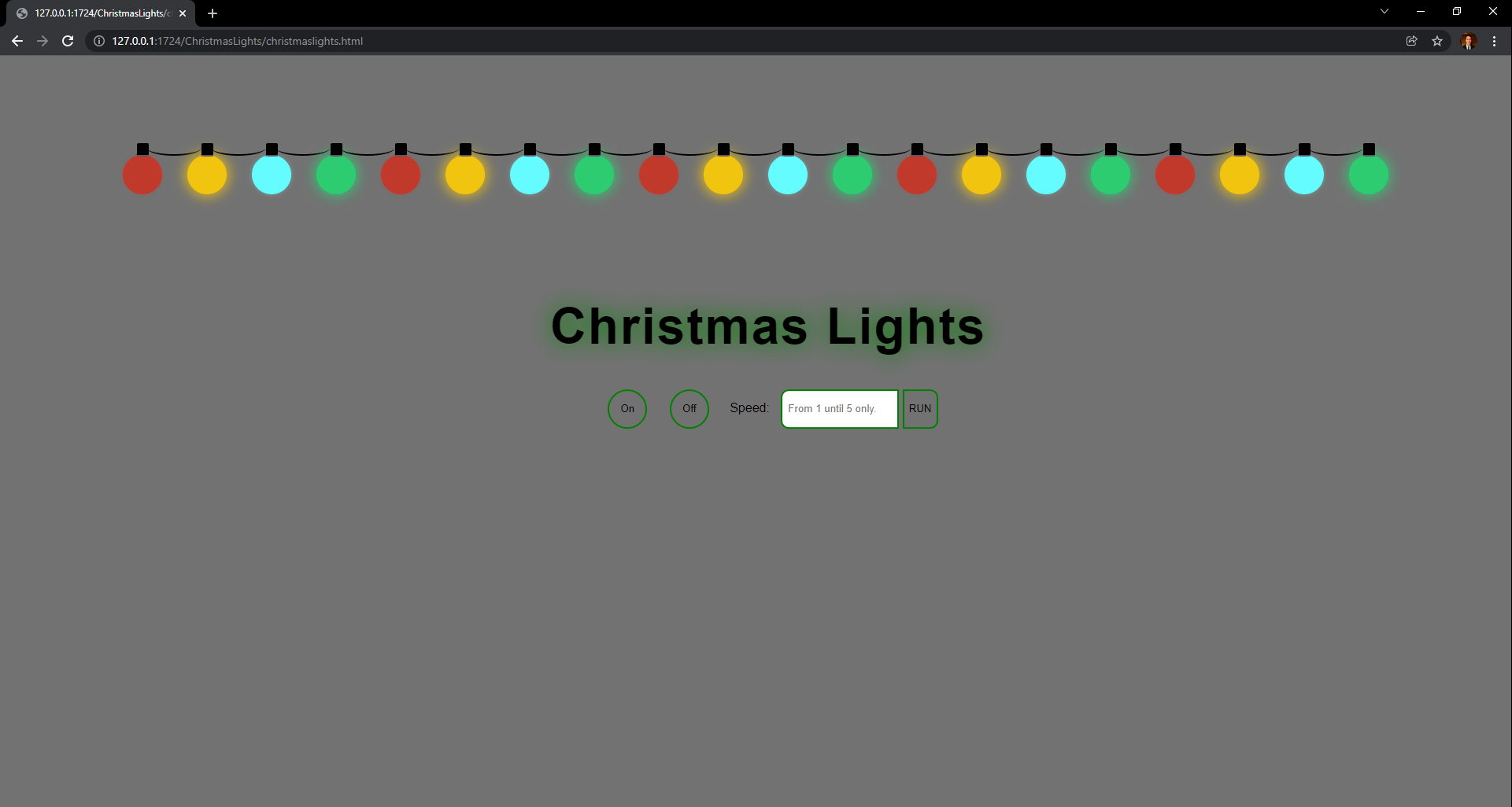 GitHub - BLS007/ChristmasLights: A single webpage that displays a ...