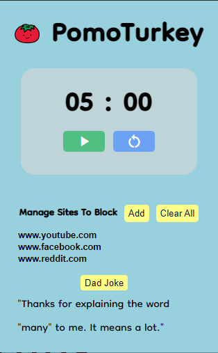 Chrome Extension Popup Screen