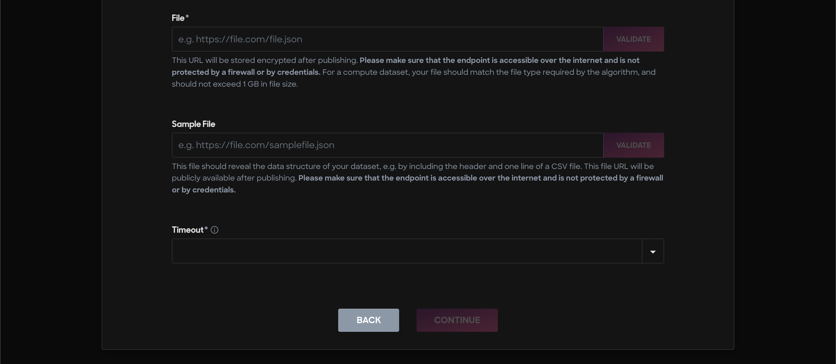 Publishing Form Access Inputs