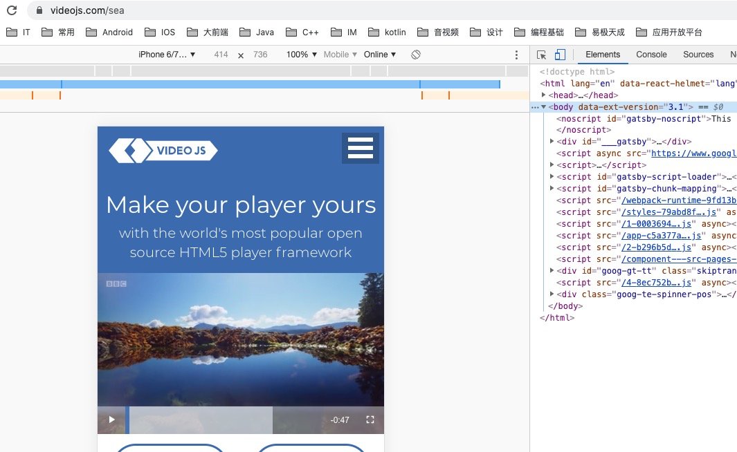 skin is not working in mobile browser · Issue 6665 · videojs/video.js