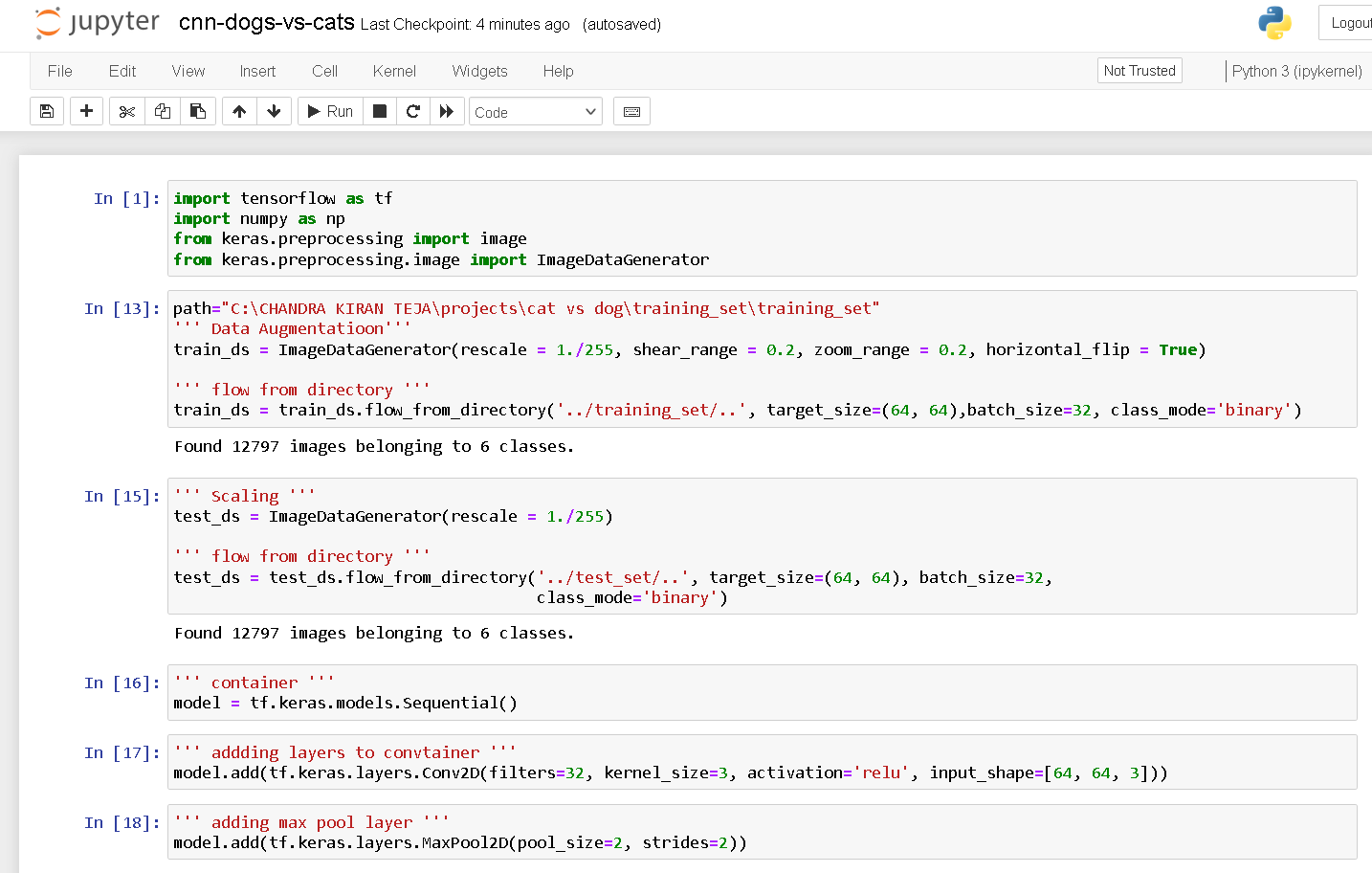 GitHub - ckteja/CAT-VS-DOG: Cat vs Dog , a Deep Learning model built ...
