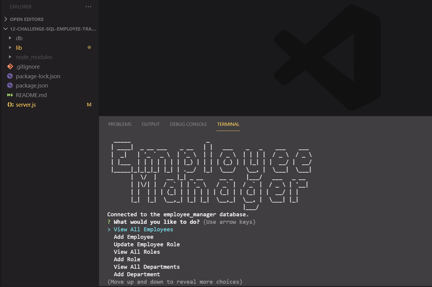GitHub - Ajmaljalal/node-sql-employee-management: A node/express cli ...