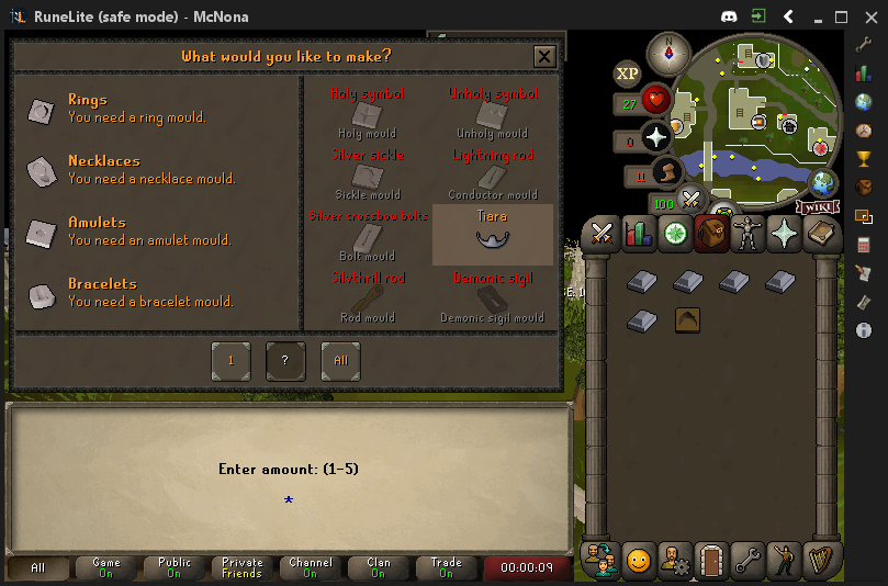 Cannot input quantity when crafting silver items · Issue 15666