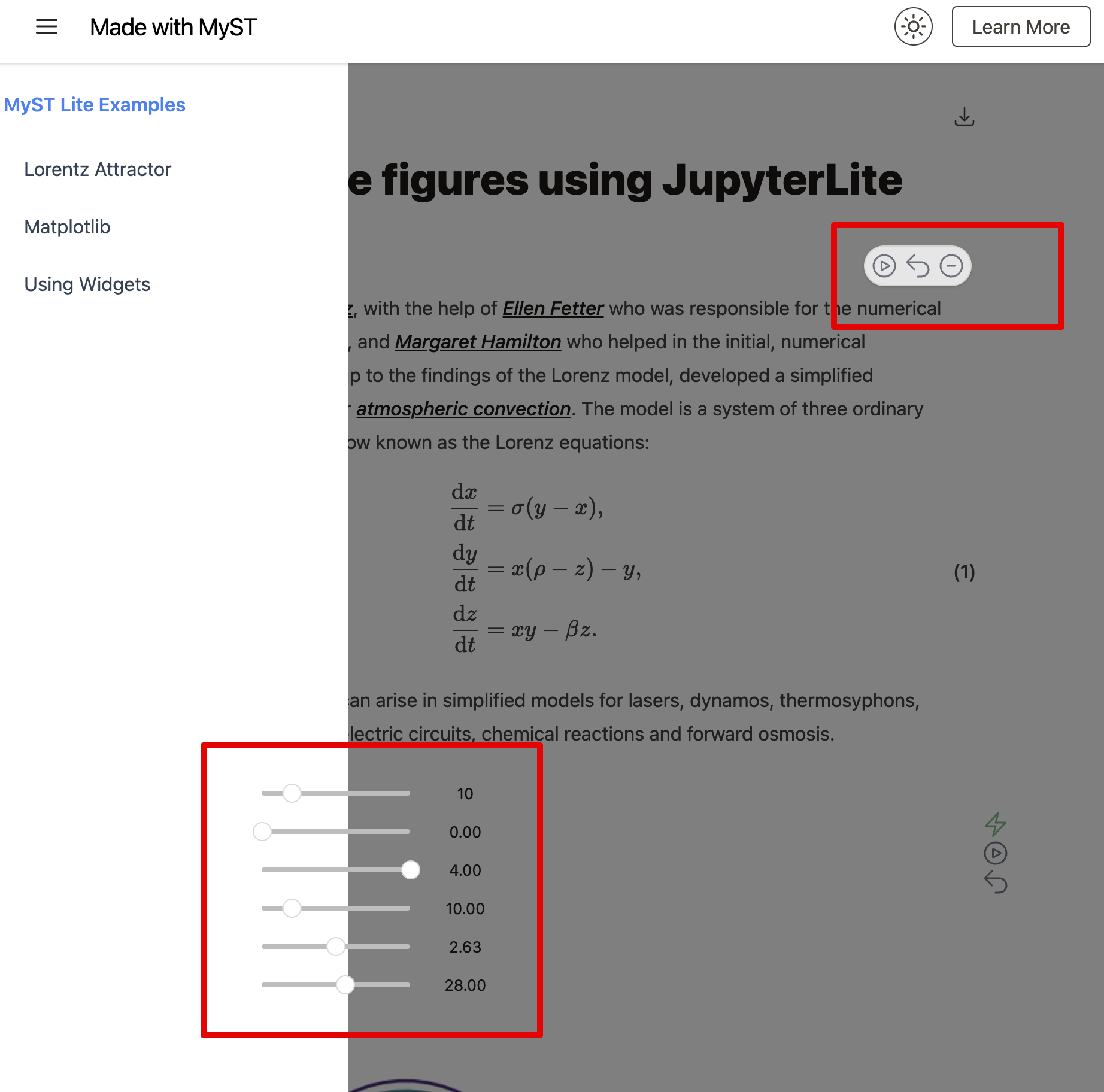 zindex issues with Thebe controls · Issue 140 · executablebooks/myst