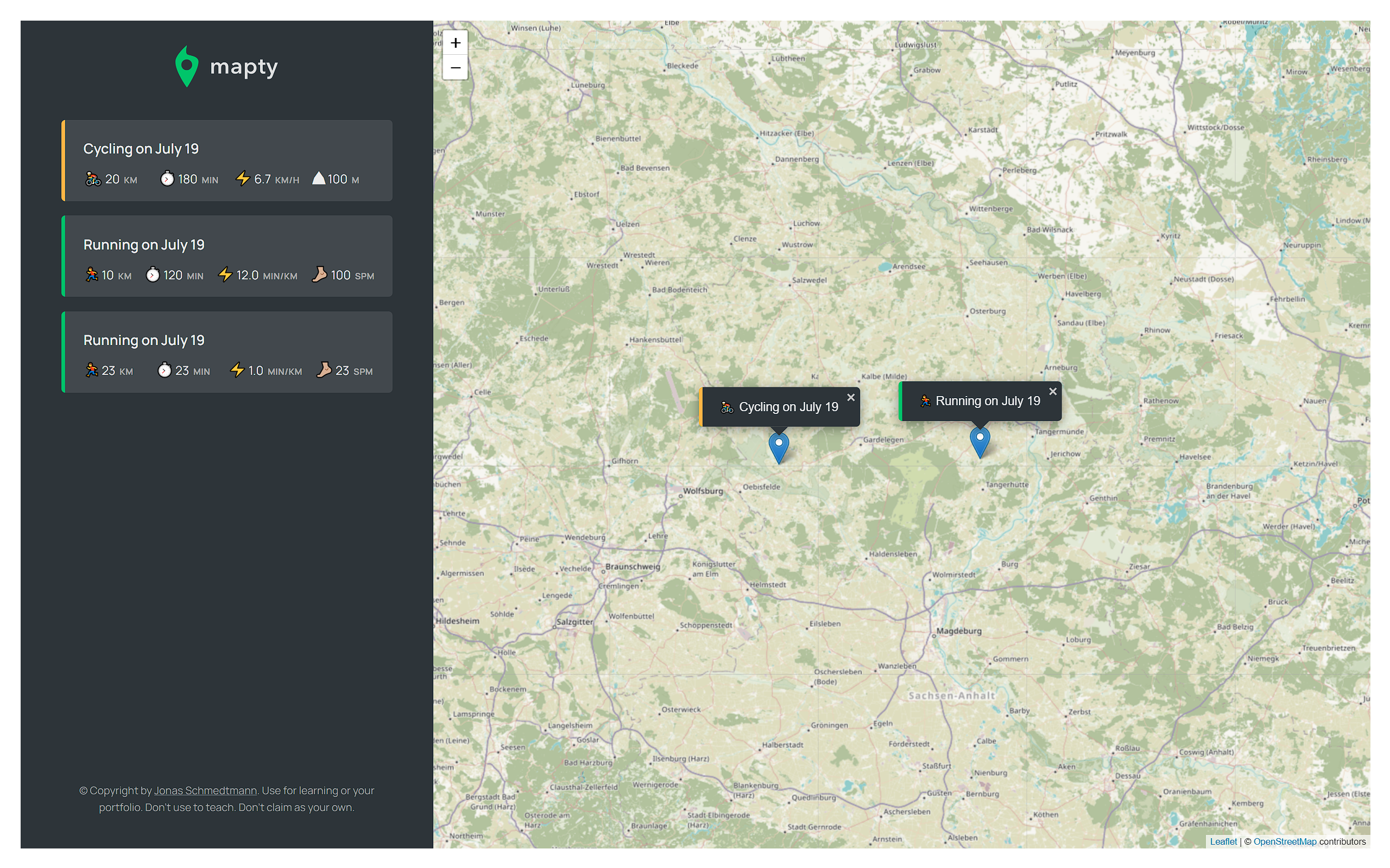 GitHub - Jakiba/mapty: Generate and save your workouts! · GitHub