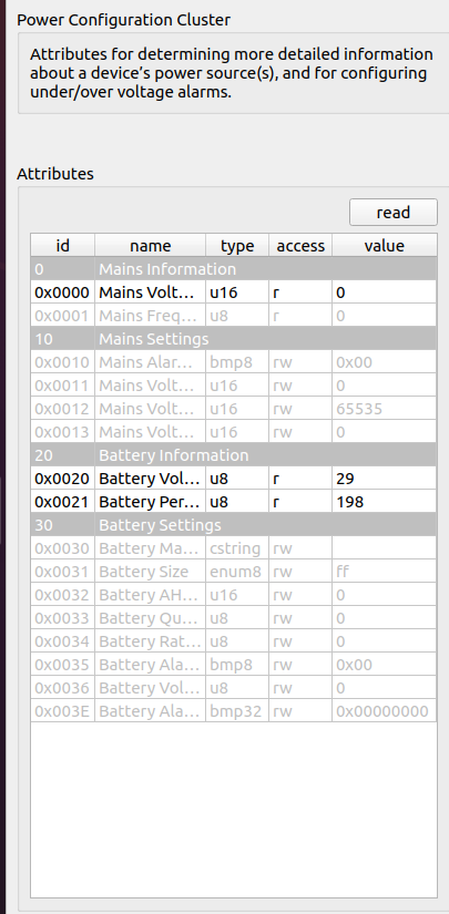 powerConfigurationCluster