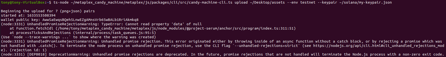 TypeError: Cannot read property 'data' of null - metaplex upload on ...