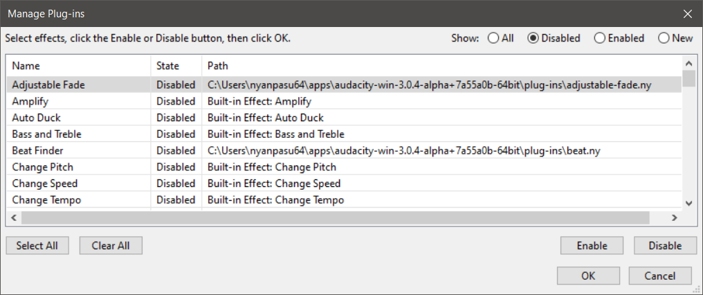On Windows GitHub Actions build, all plugins are disabled and cannot be ...