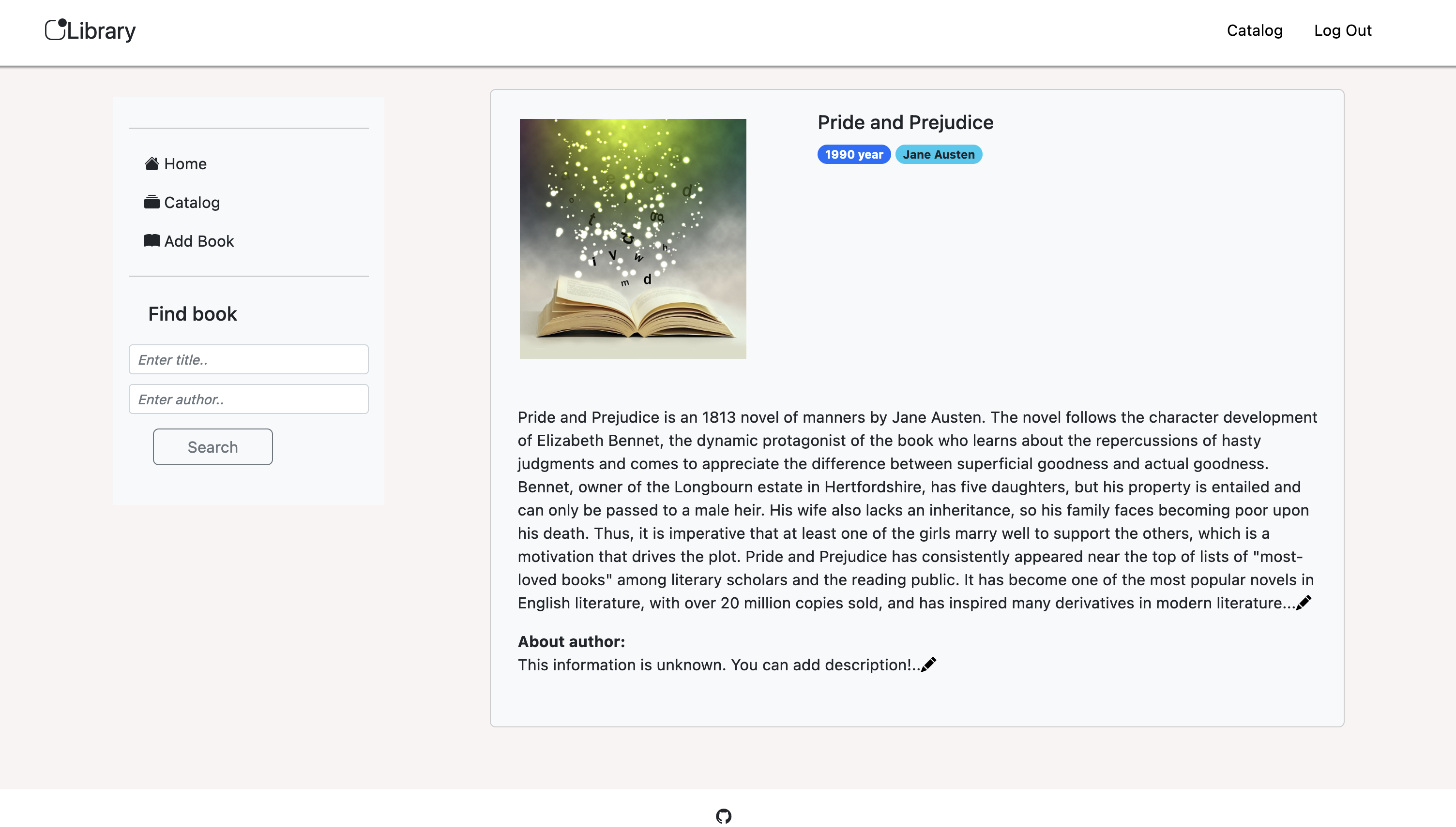 GitHub - FireFading/library_system: Electronic library · GitHub