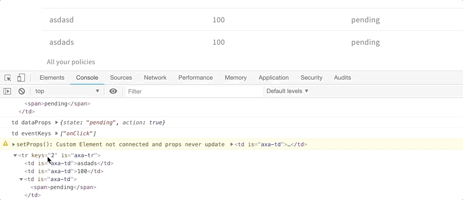 dynamic custom elements loose react refs, never connect and do not ...