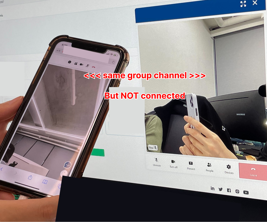 [Azure Communication] Issues where 'call' between mobile and desktop is