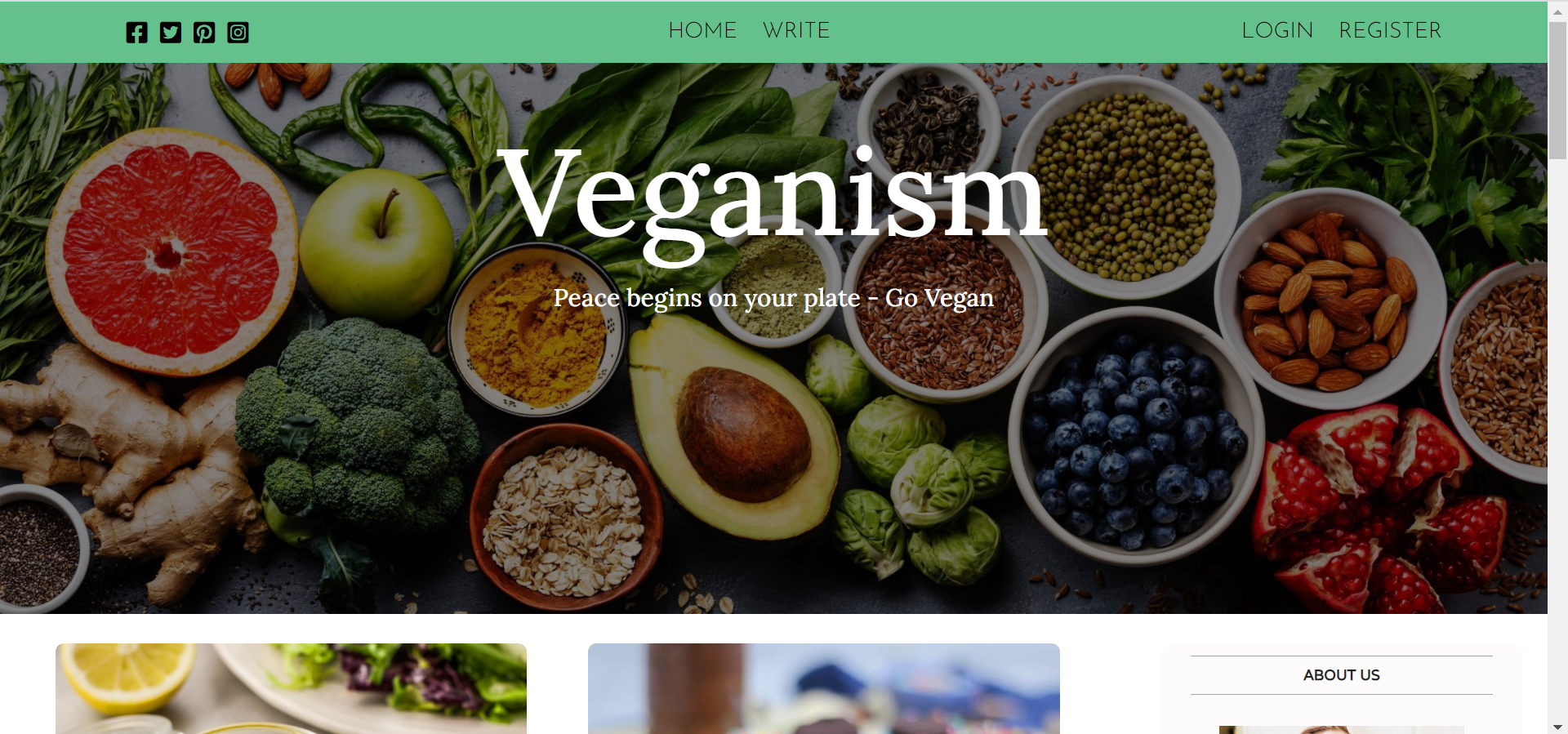 GitHub - srinidhi097/vegan-blog
