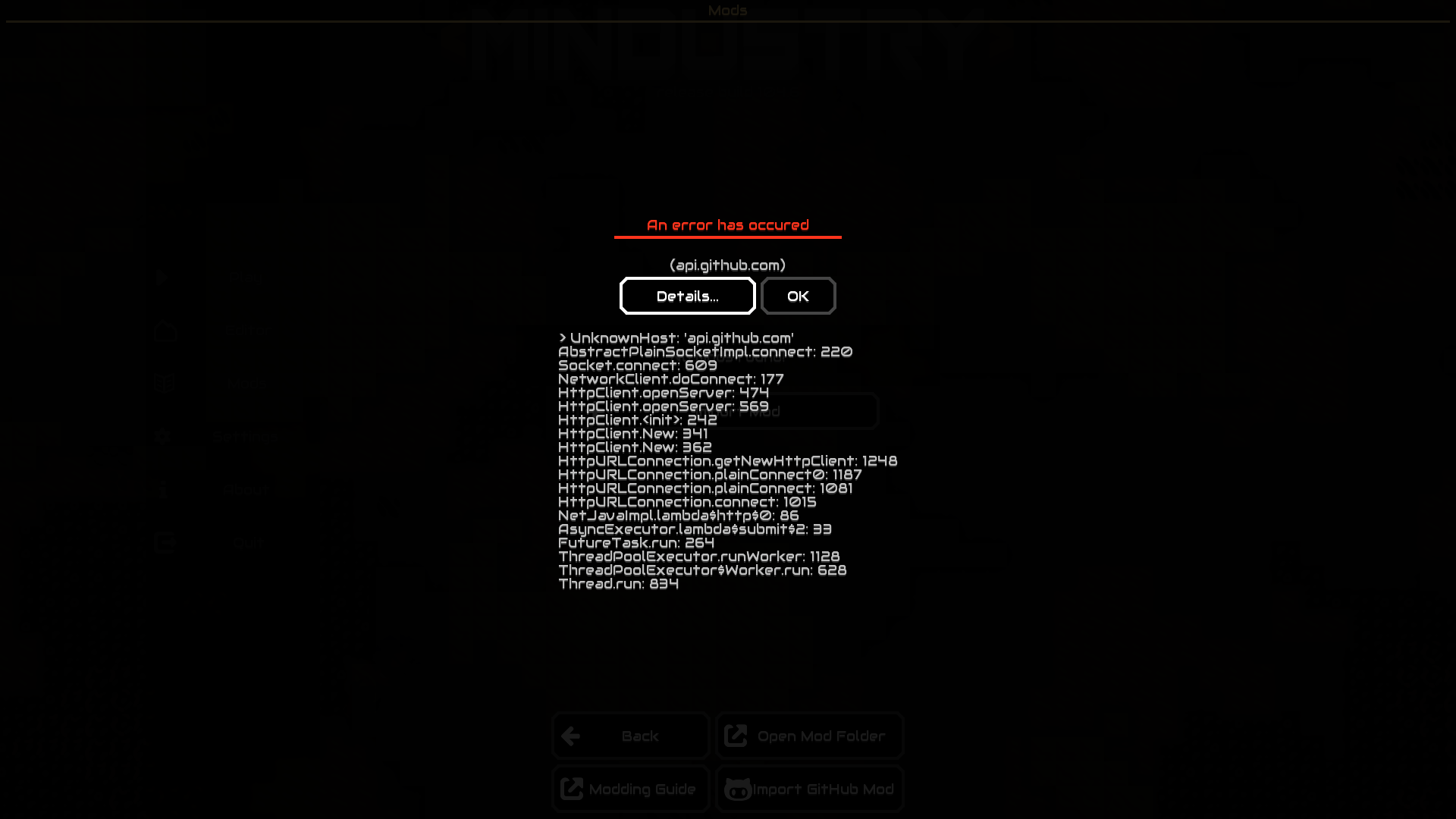 Import mod from GitHub giving network error · Issue #11 · flathub/com ...