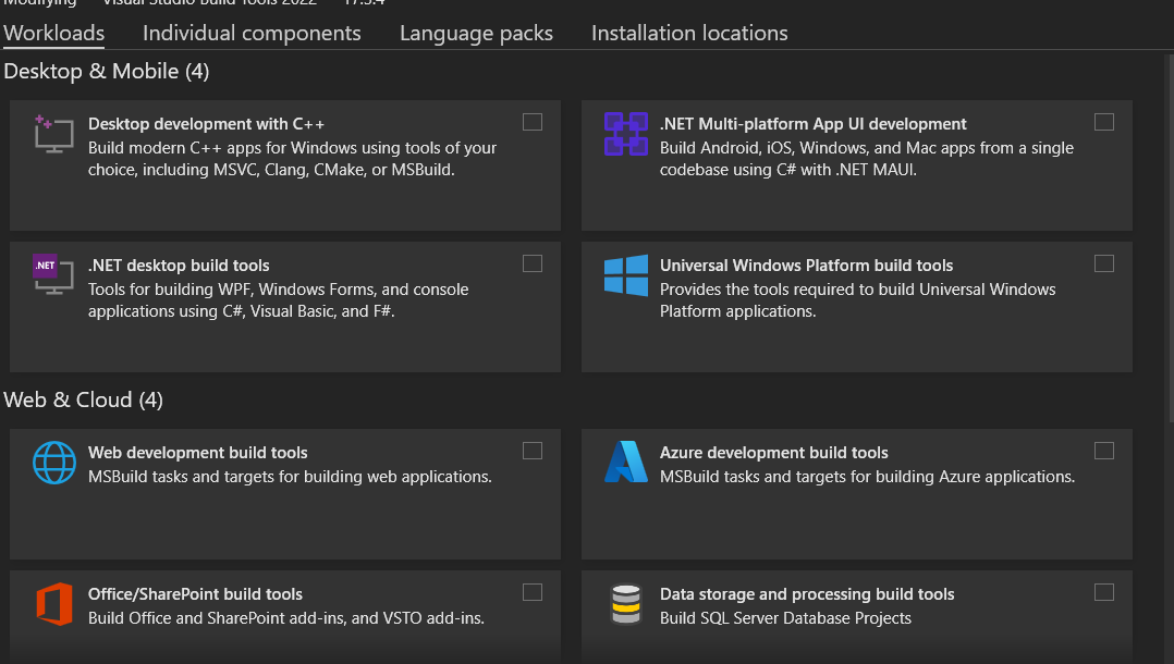 Documentation missing Requiement Information for Microsoft Build Tools ...