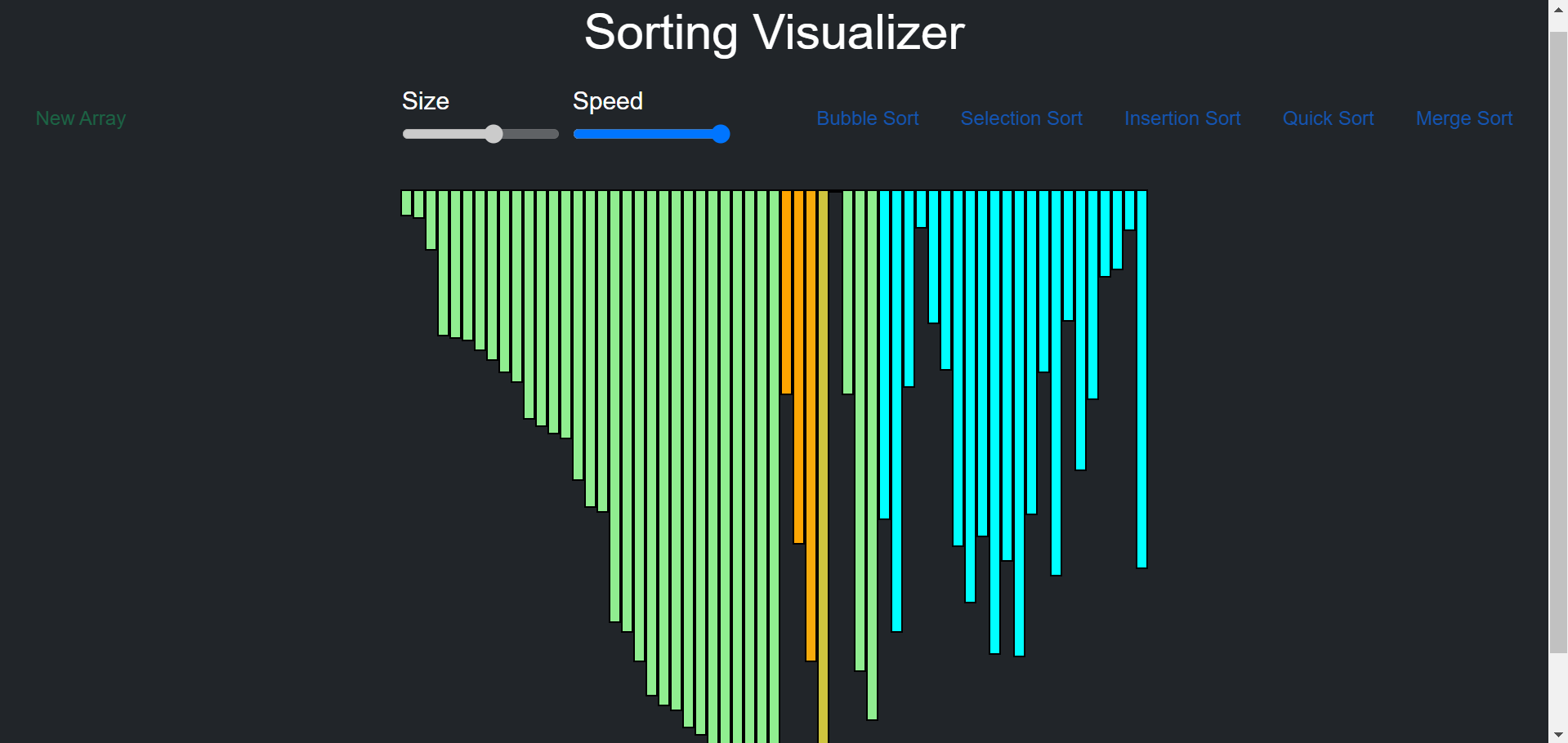 GitHub - vishalsharma2912/Sorting-Visualizer