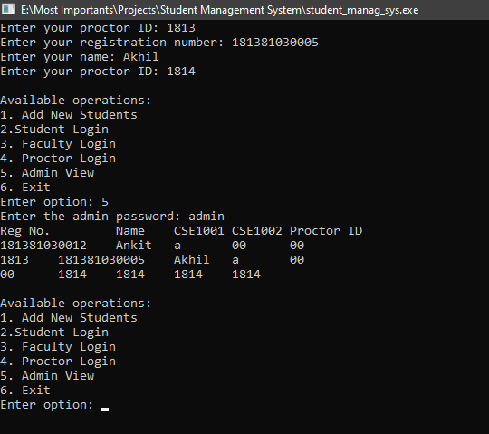 Student Database Software Command Line GitHub - rajgupta007/Student-Management-System: A simple application to ...