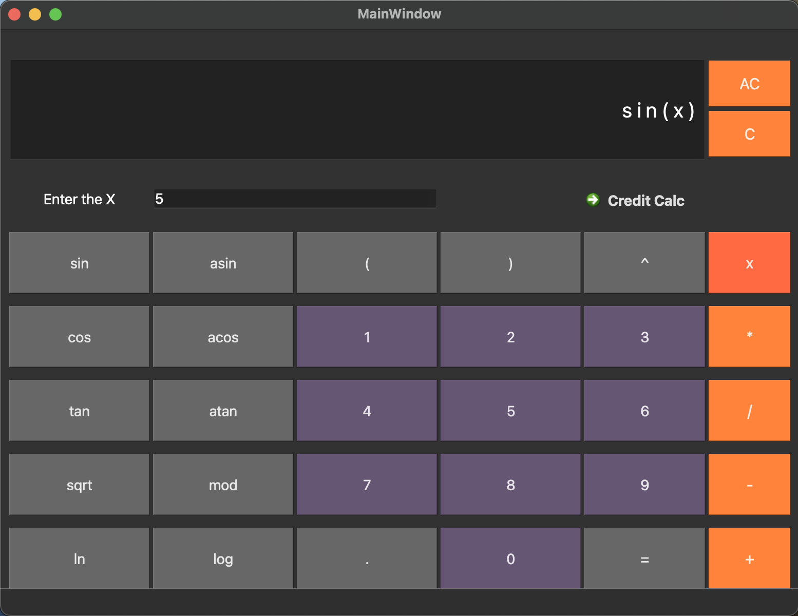 GitHub - HideousLowell/SmartCalc: Graphical calculator with the ability ...