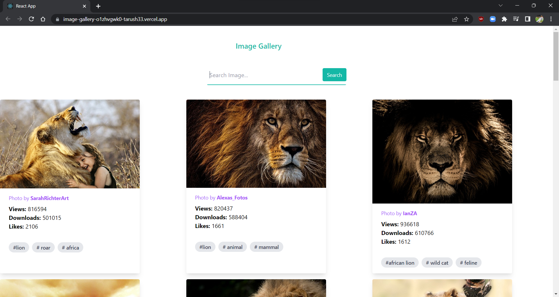 GitHub - tarush33/Image-Gallery