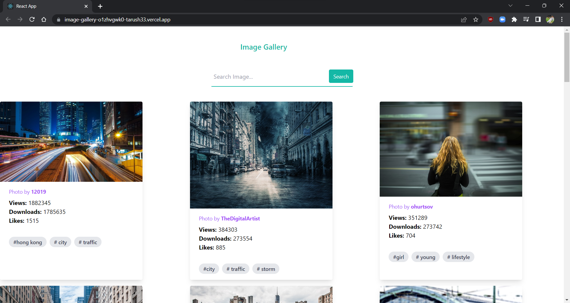 GitHub - tarush33/Image-Gallery