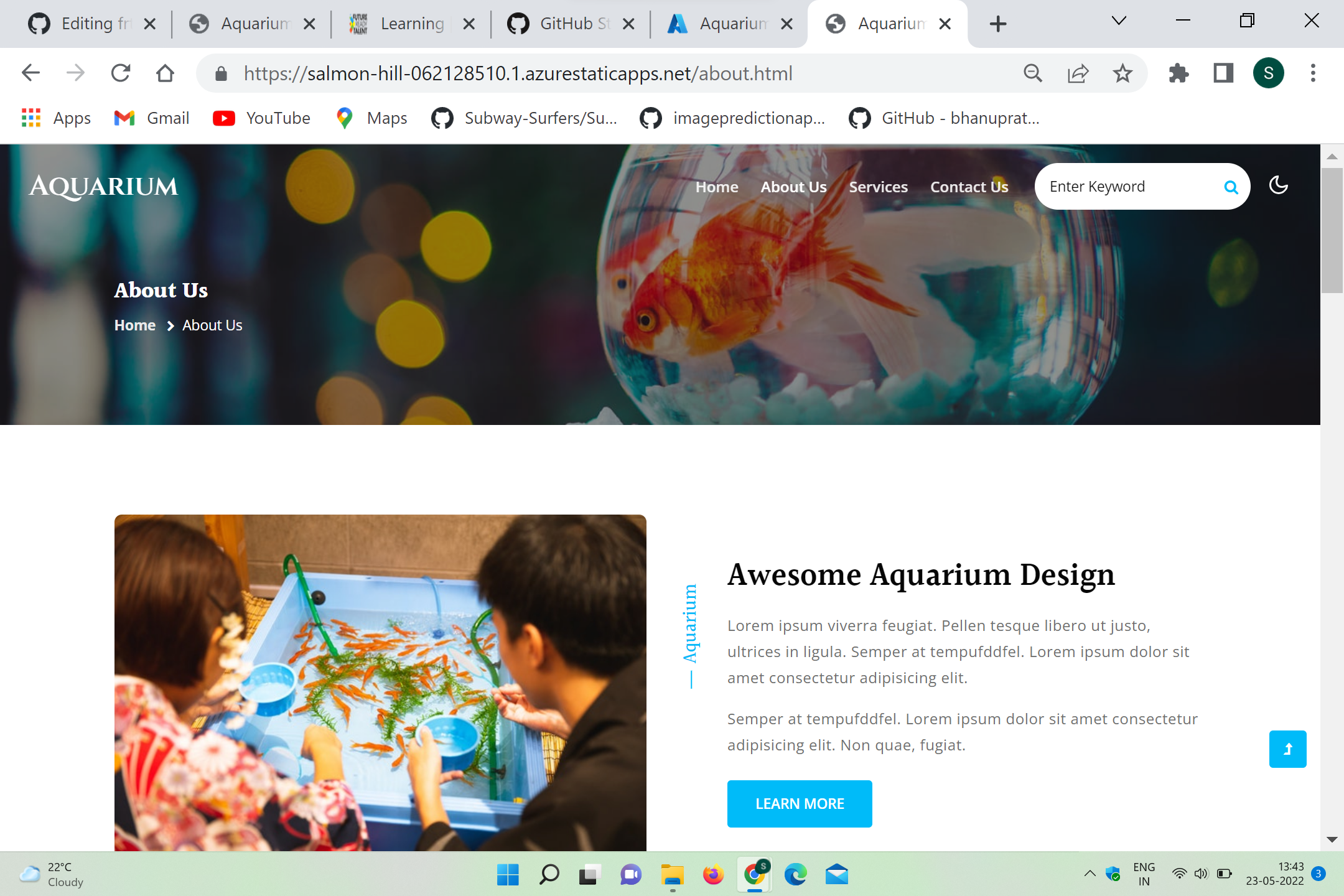GitHub - DeveshR1/frtproj: it provide details of aquarium
