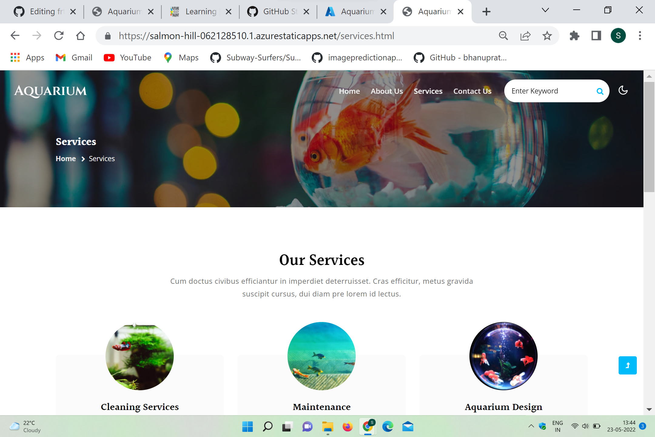GitHub - DeveshR1/frtproj: it provide details of aquarium