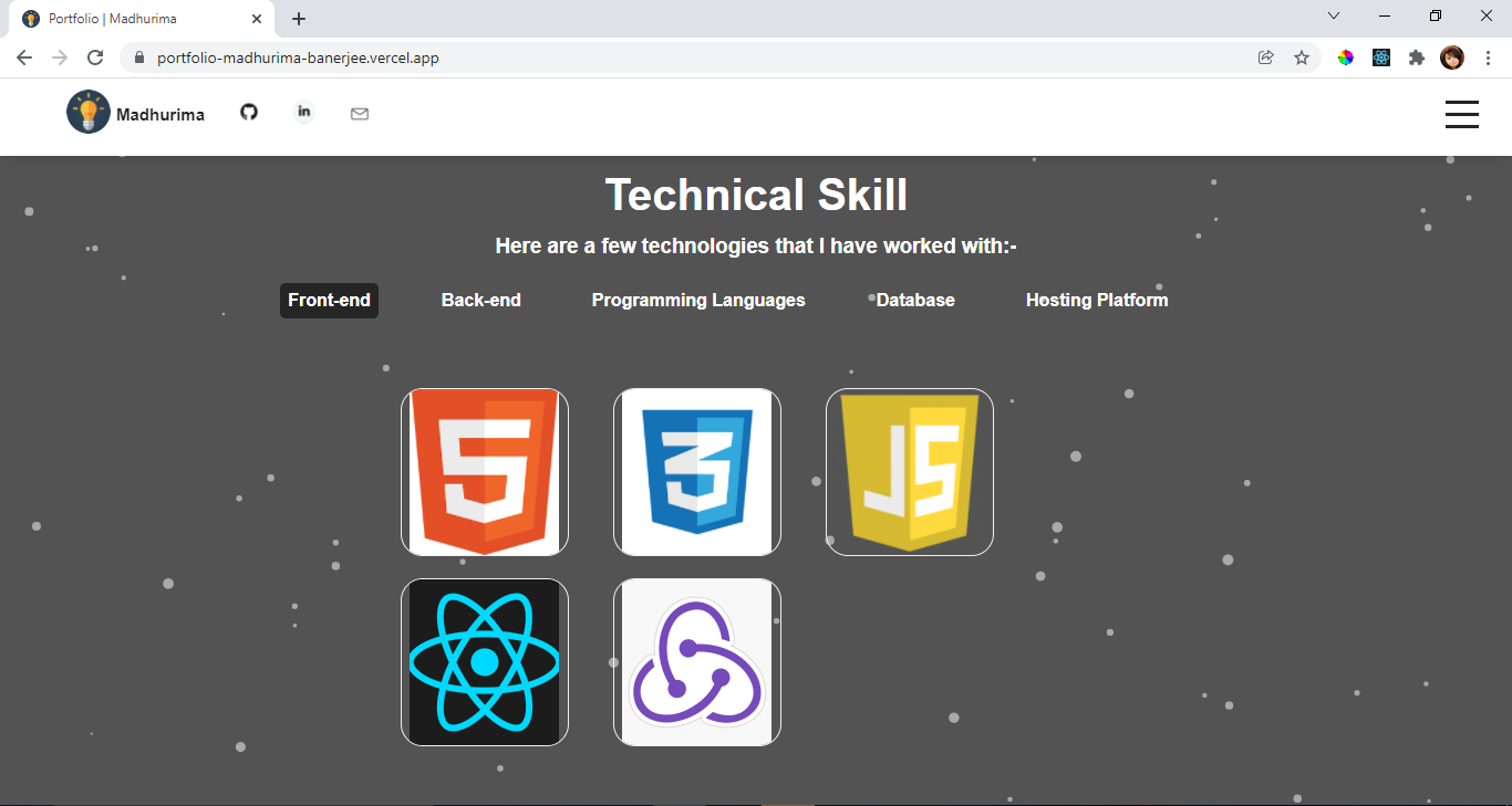 GitHub - MADHURIMA956/portfolio-website: This is my First React ...