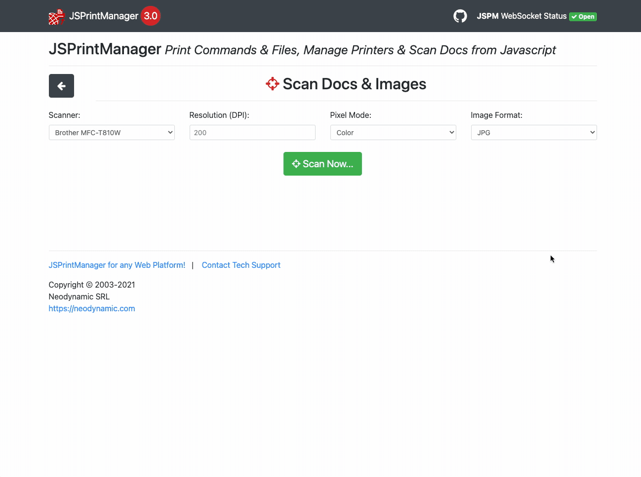 JsPrintManager can't scanning on second time · Issue #30 · neodynamic ...