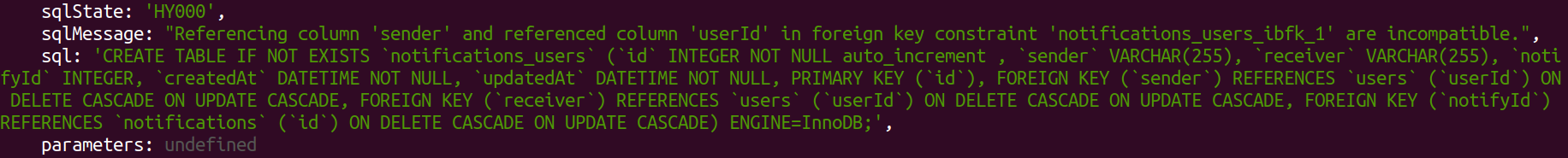 mysqlError