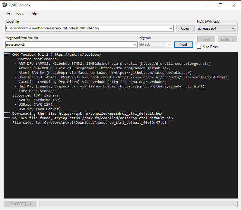 QMK toolbox flash reset to default · Issue 305 · qmk/qmk_toolbox · GitHub