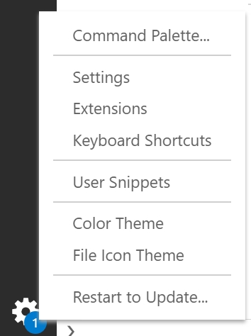 "Installing Update..." in context menu should change to "Restart to ...