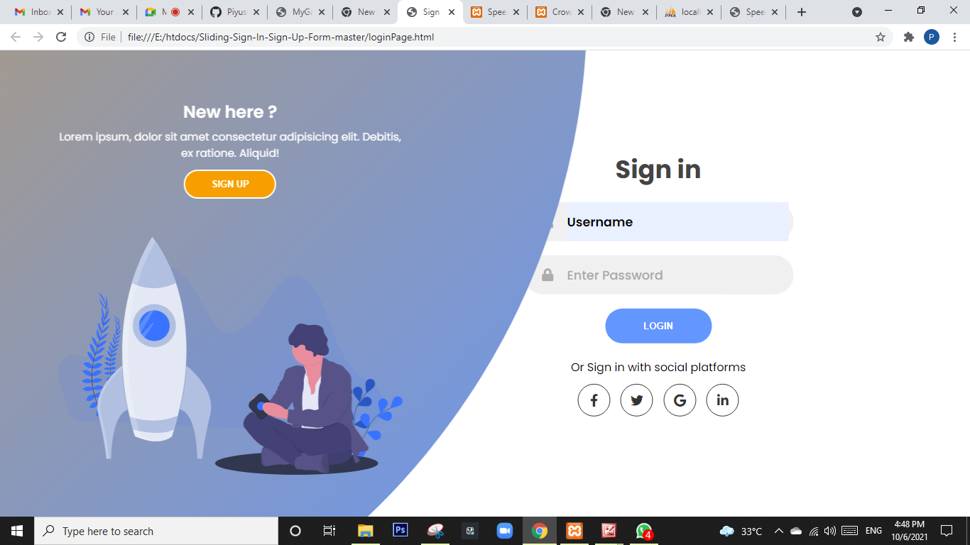GitHub - Piyush-Joshi-1002/Sign_in_Project: Static Fully responsive ...