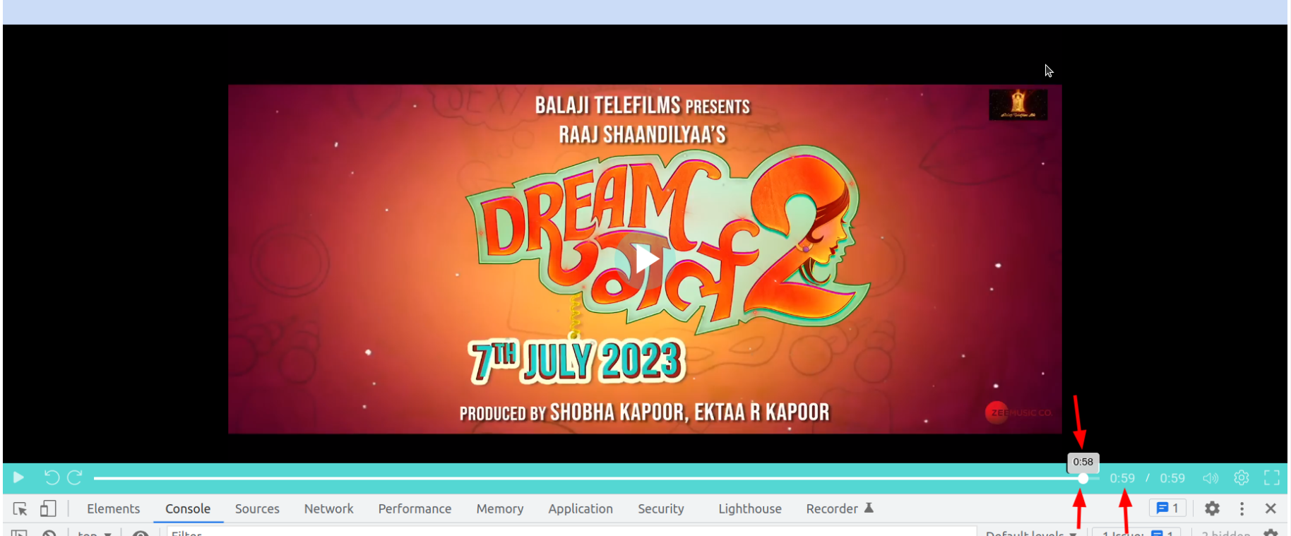 The progress bar lags behind the actual video display. · Issue 8292