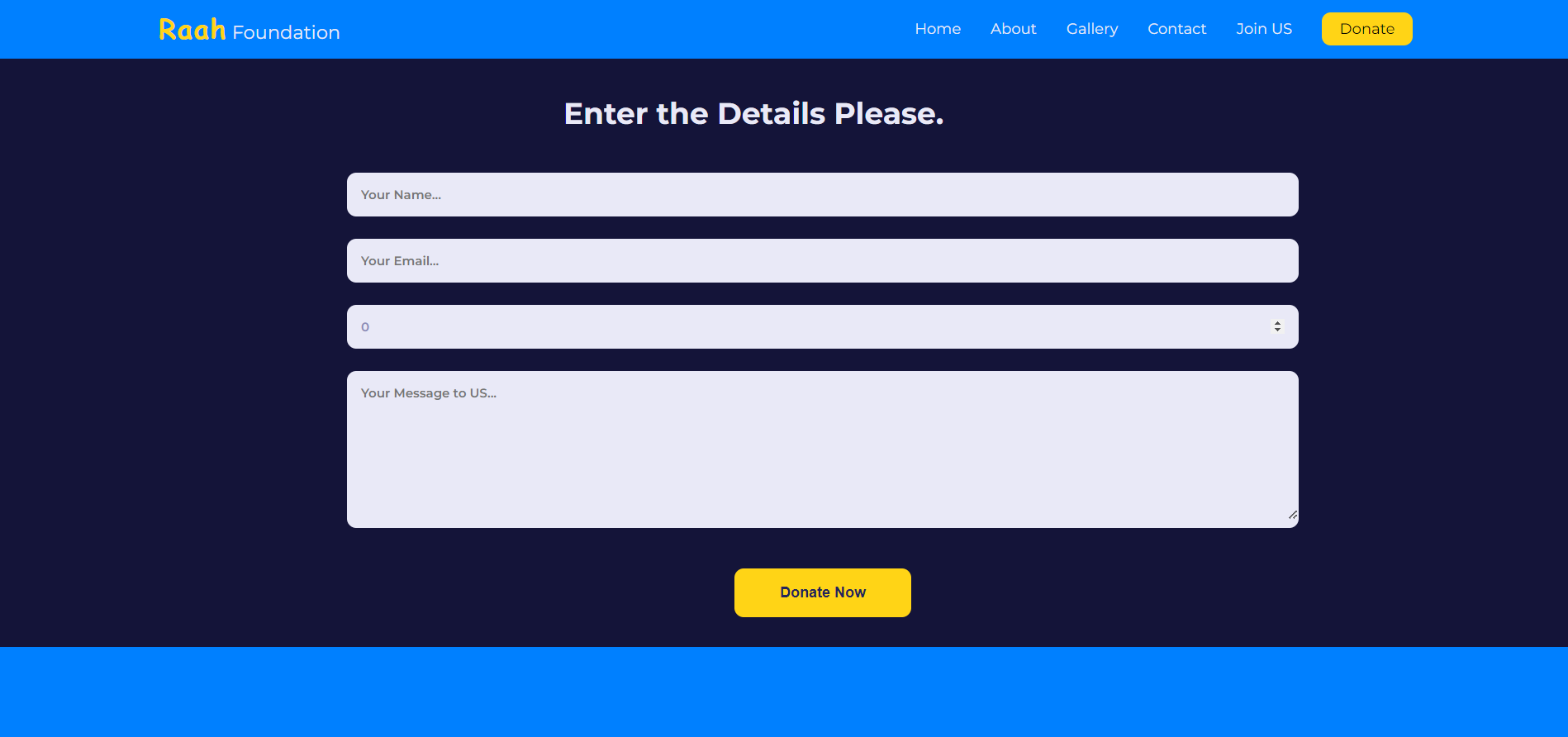 GitHub - KaleemAhmed123/raah-foundation-project