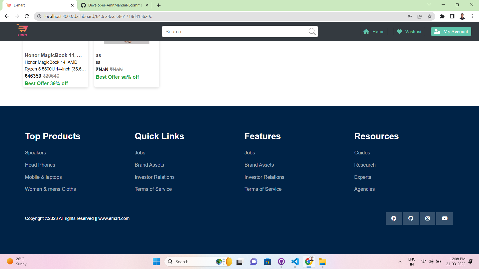 GitHub - DEV6210/Ecommerce-Website