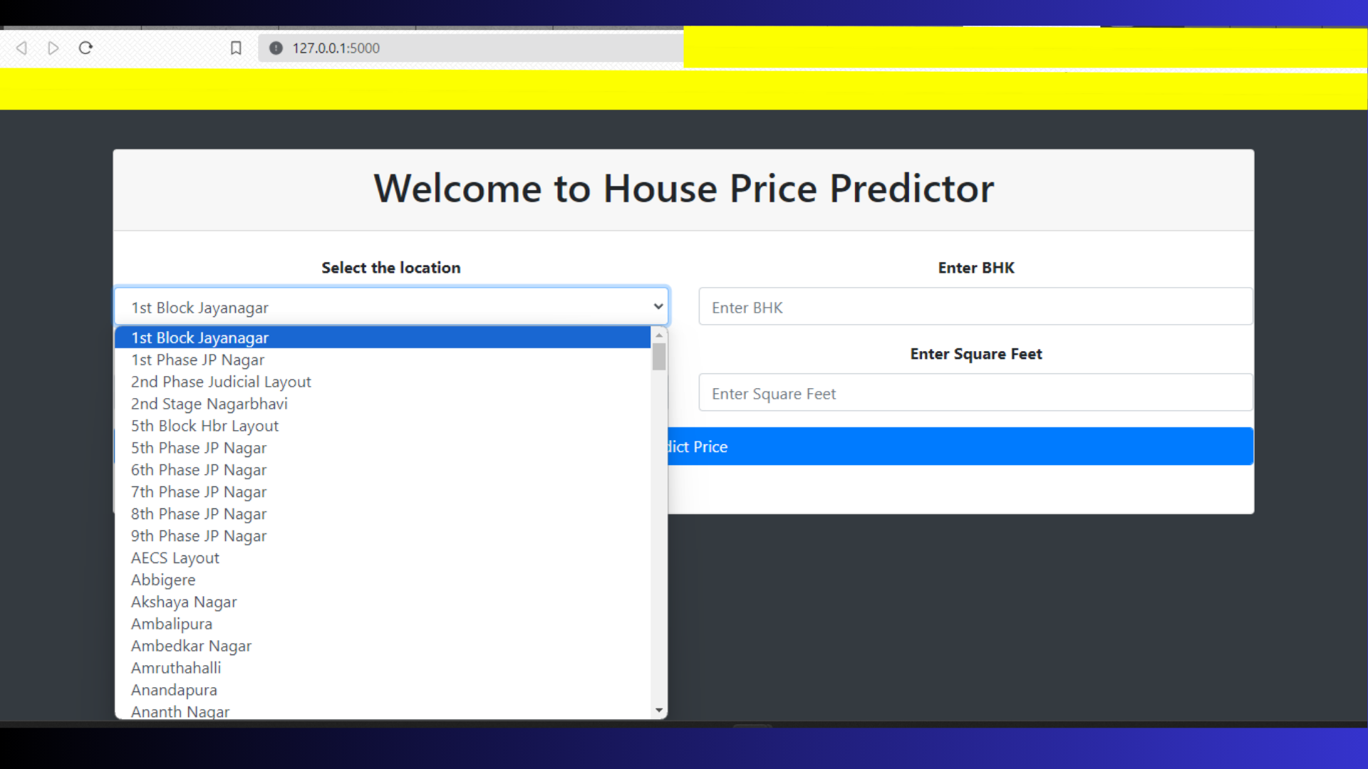 Github subho004 housepricepredictor bangalore house price predictor