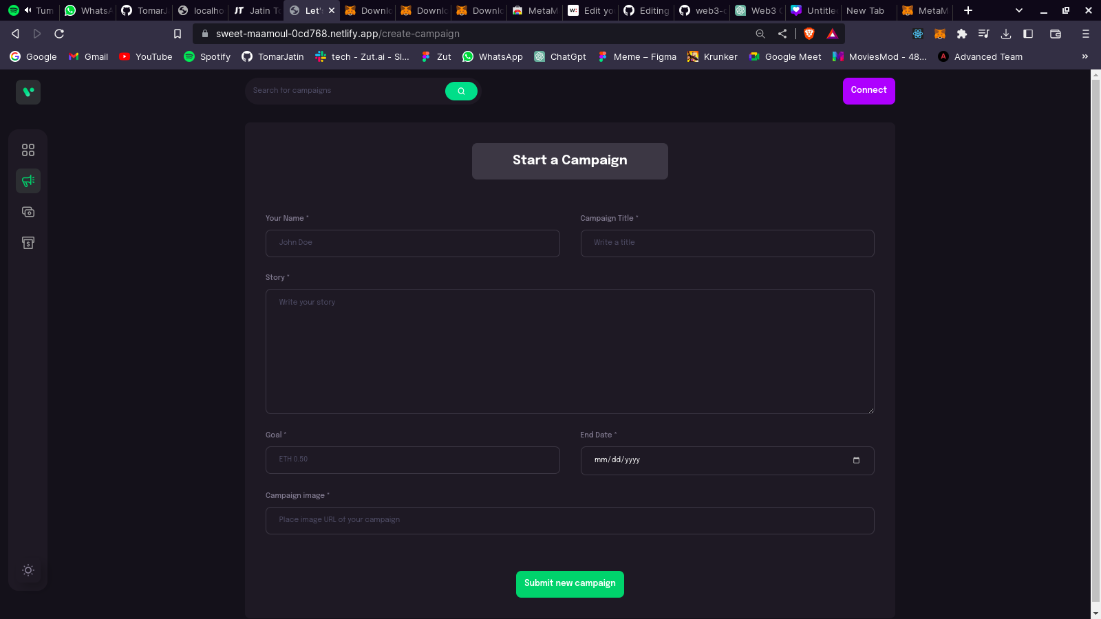 GitHub TomarJatin/web3crowdfunding This project is a decentralized