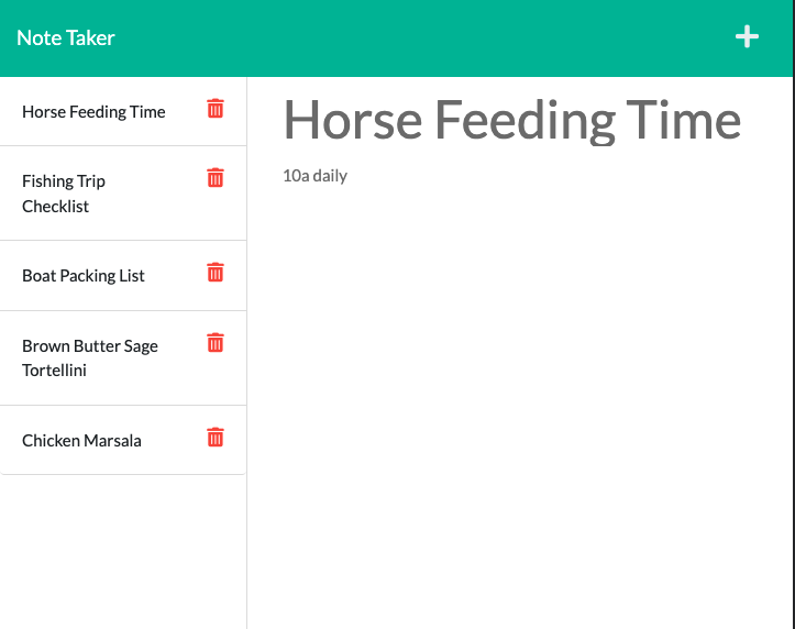 GitHub - TennCreekBridges/11-Express: Simple note-taking application to ...
