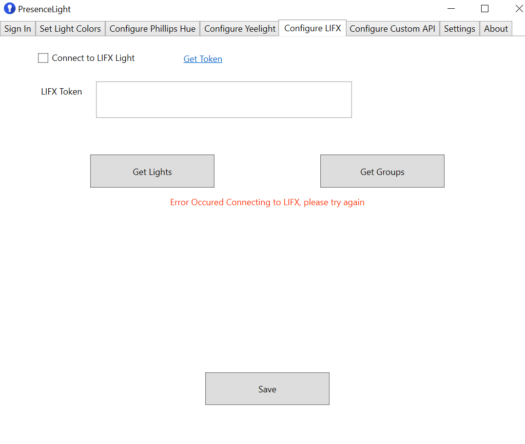 Lifx Not Working Issue 110 Isaacrlevin Presencelight Github