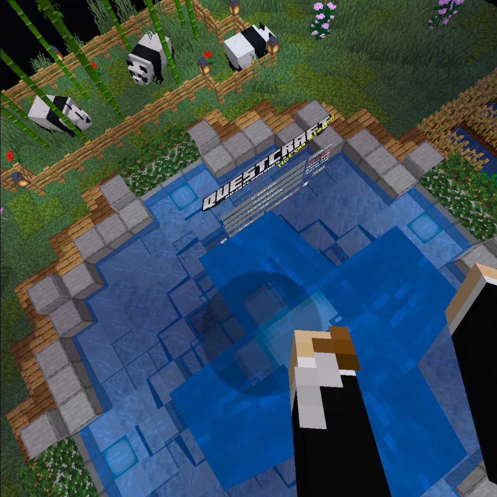 Main menu at floor level · Issue 258 · QuestCraftPlusPlus/QuestCraft