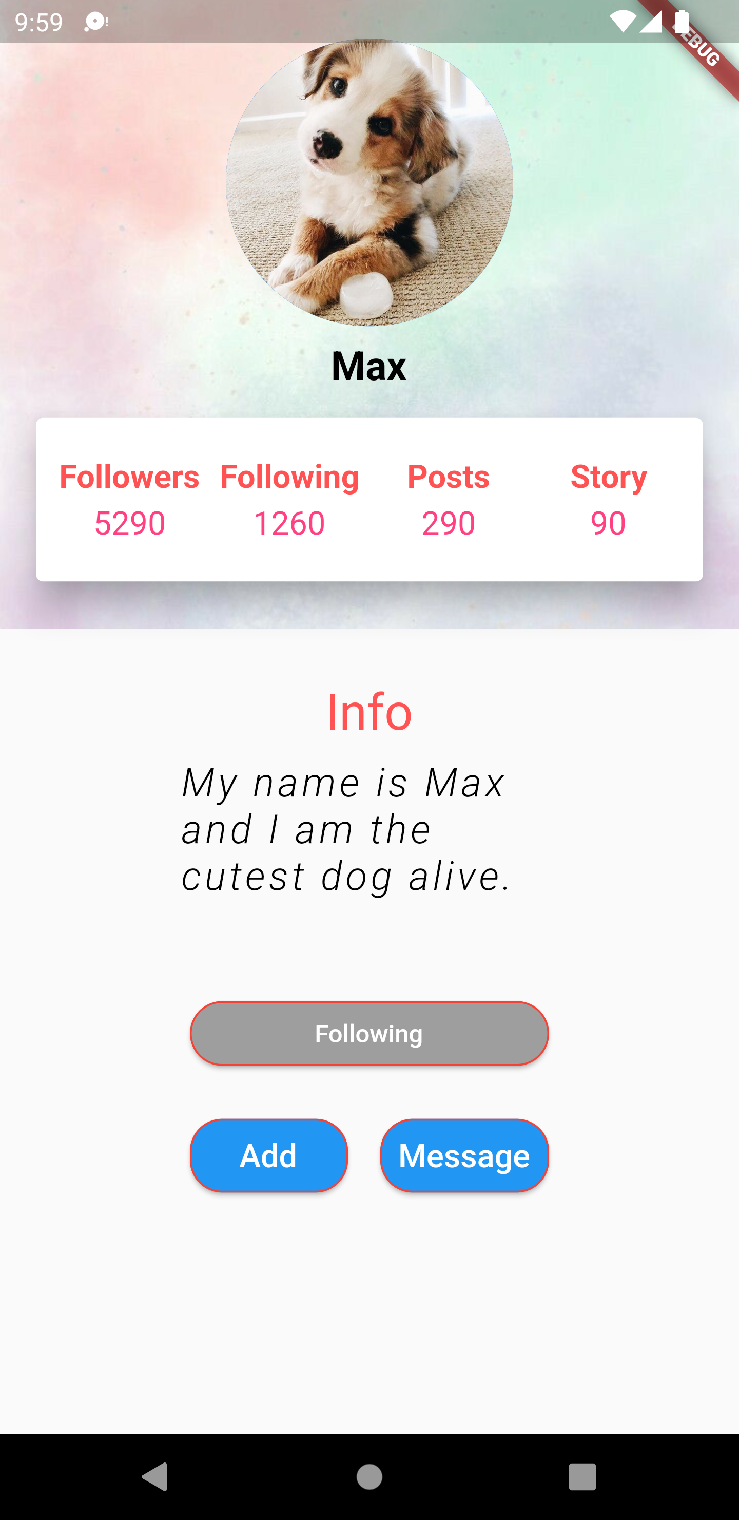 GitHub - At0m0verr1de/Profile-Page: First Flutter Project. Just basic ...