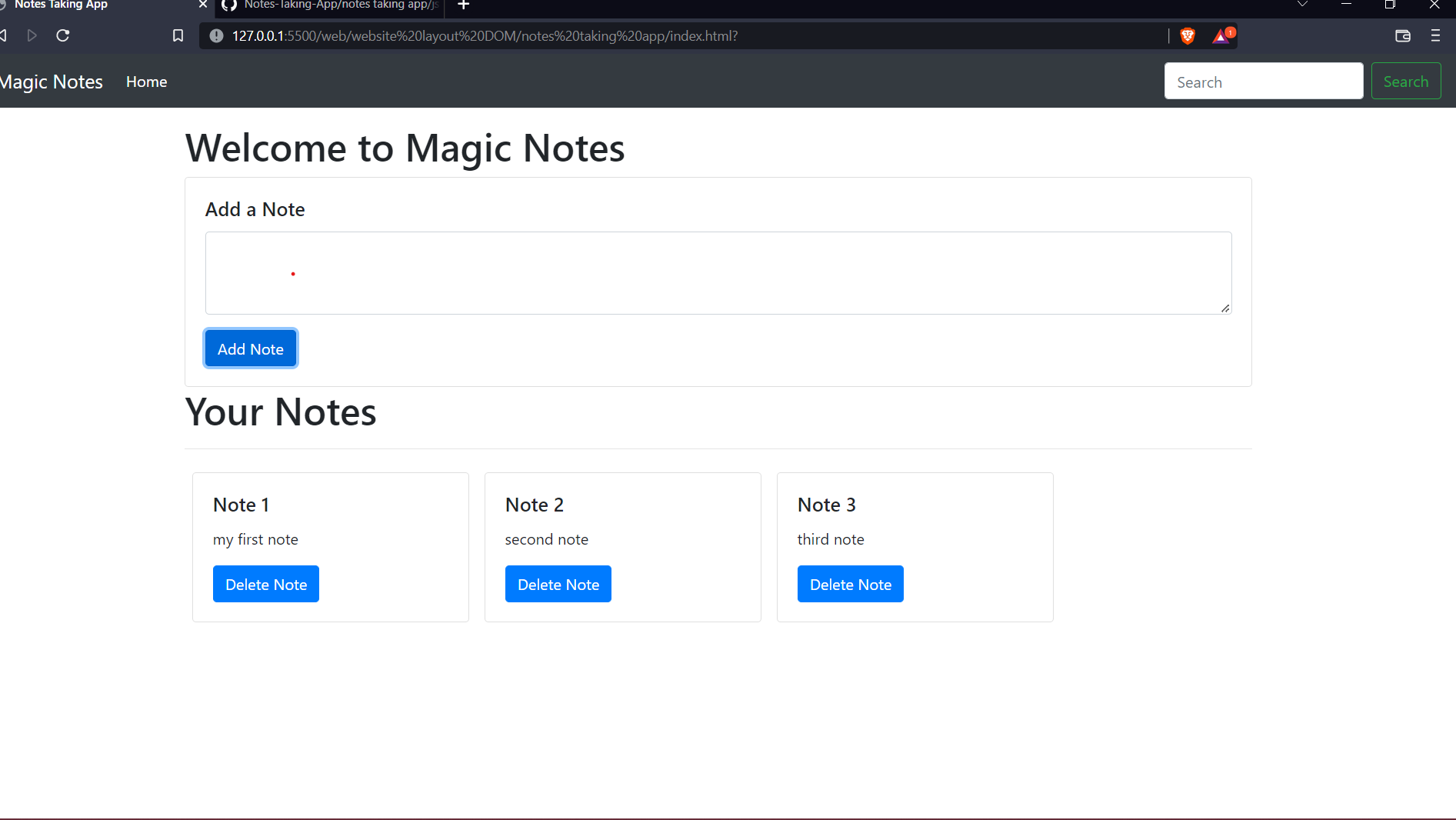 GitHub - lakshay1121/Notes-Taking-App