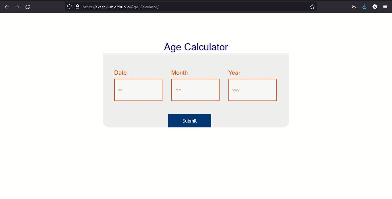 GitHub - AKASH-L-M/Age_Calculator: A Web application for calculating ...