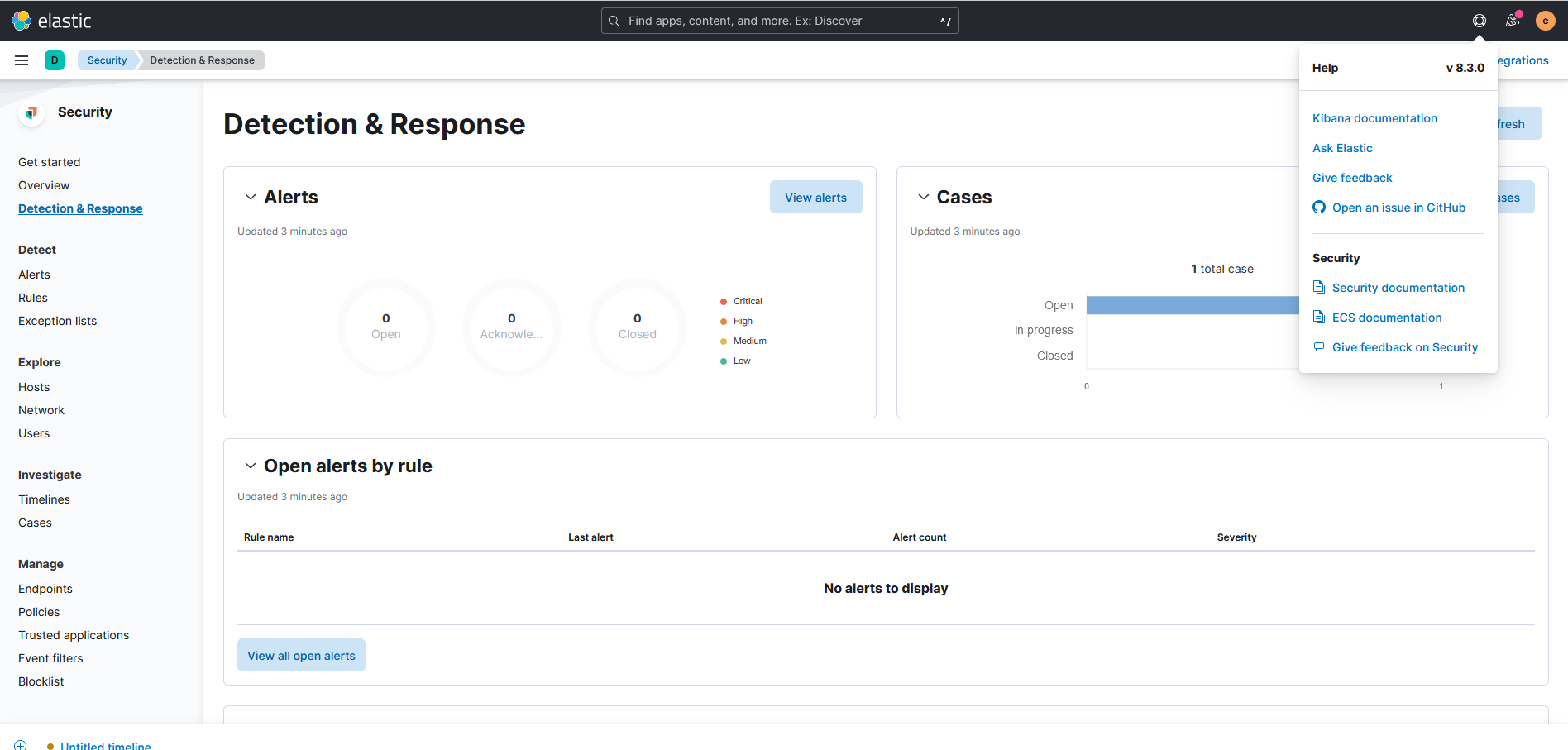 [Security Solution] Detection and Response dashboard is not available ...