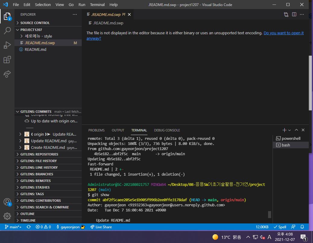GitHub - gayeonjeon/project1207